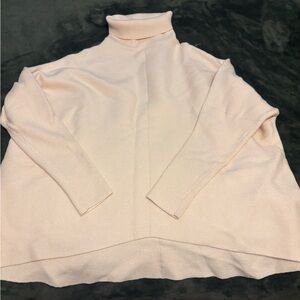 Women's Cream Turtleneck Sweater